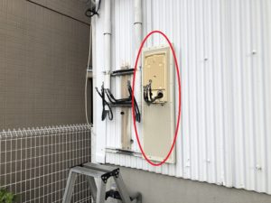 名古屋市千種区にて電気メータの取付及びブレーカの電気工事